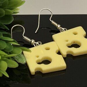 Cheese Earring, Gift Idea, Funny Food, Chef Earring, Cooking Earring, Novelty